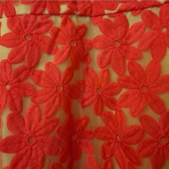 SAIL‎ TO SABLE STS Neon Pink Floral Overlay Dress - Size 8 - Picture 8 of 10